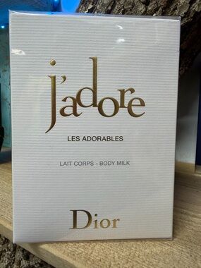 Dior White & Gold J'adore Body Milk Box